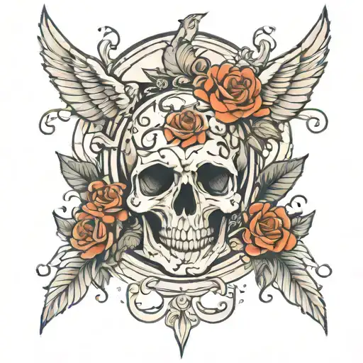 amor fati stoic concept tattoo design idea