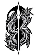 Skyrim logo tattoo design idea
