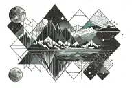Aurora Borealis tattoo design idea