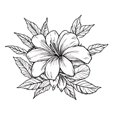 I want a Puerto Rican natural tattoo design, incorporating the coqui, flower and Indian sketch of Puerto Rico.  tattoo design idea