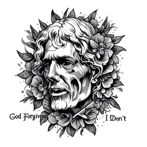 God Forgives, I Don't tattoo design idea