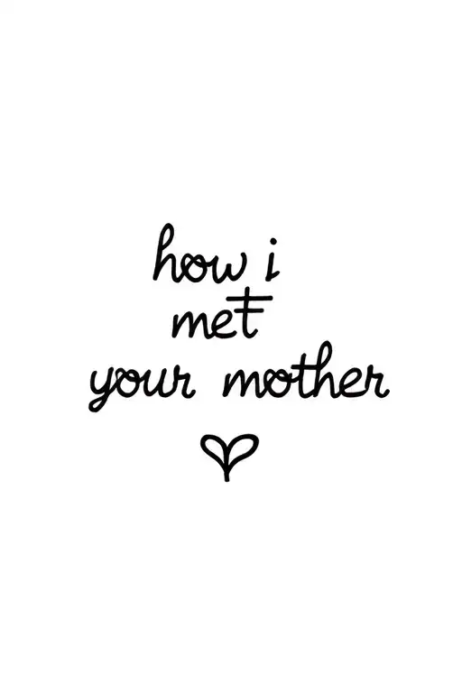 how i met your mother tattoo design idea