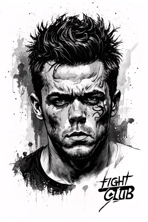 FIGHT CLUB FILM tattoo design idea