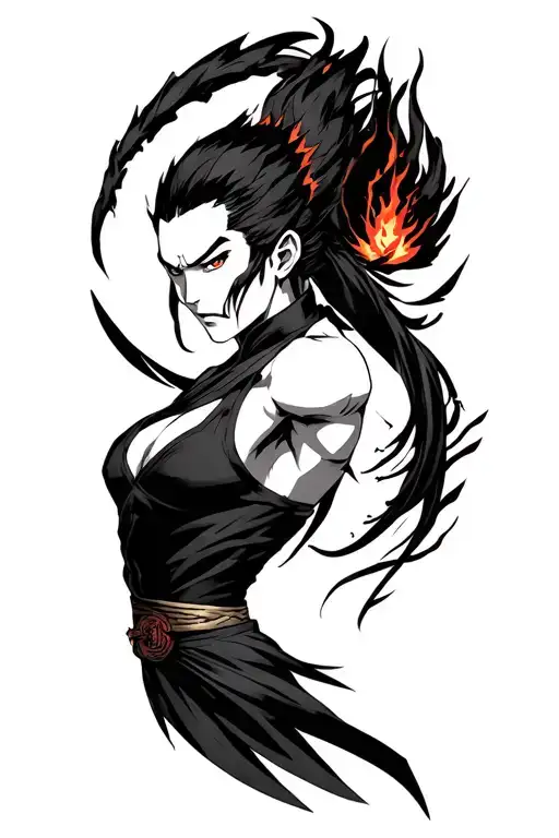 zuko vs azula Agni Kai tattoo design idea