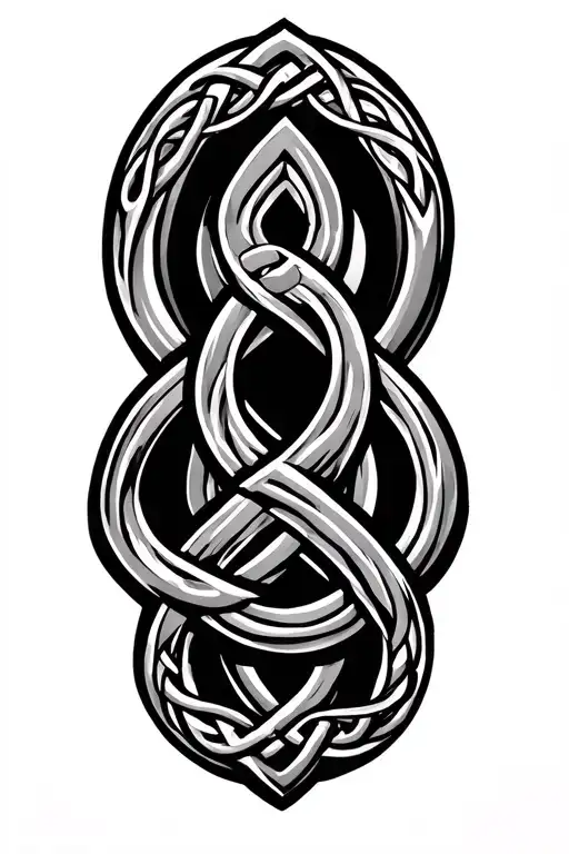 celtic fathers knot tattoo design idea