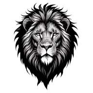 lion surrounded tattoo design idea