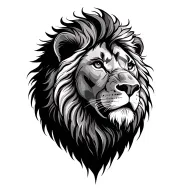 lion surrounded tattoo design idea
