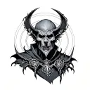 Warlock tattoo design idea