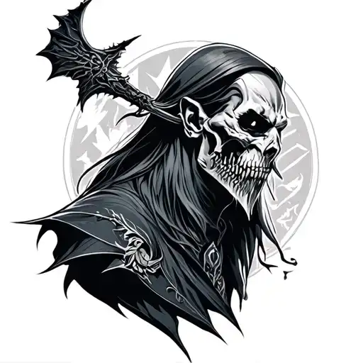 Warlock tattoo design idea