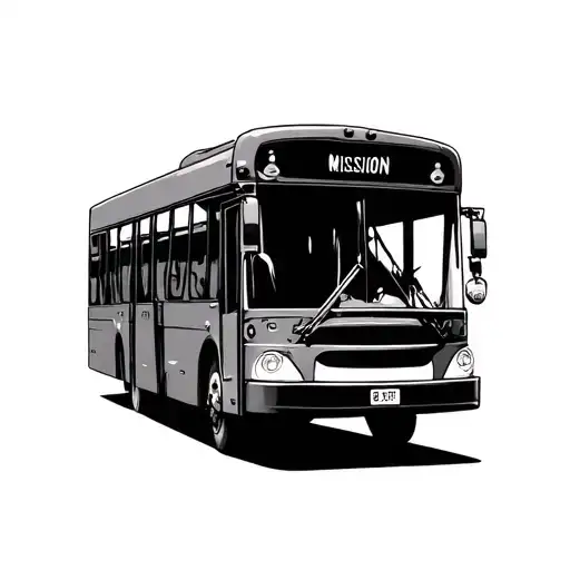 14 mission bus tattoo design idea