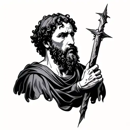 Peter from the Bible when he chopped the ear off someone  tattoo design idea