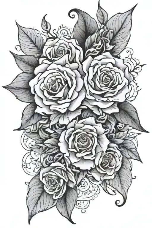 fine line tattoo design idea