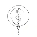 even in sadness and happiness not to loose side of reality and be grounded tattoo design idea