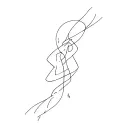 even in sadness and happiness not to loose side of reality and be grounded tattoo design idea