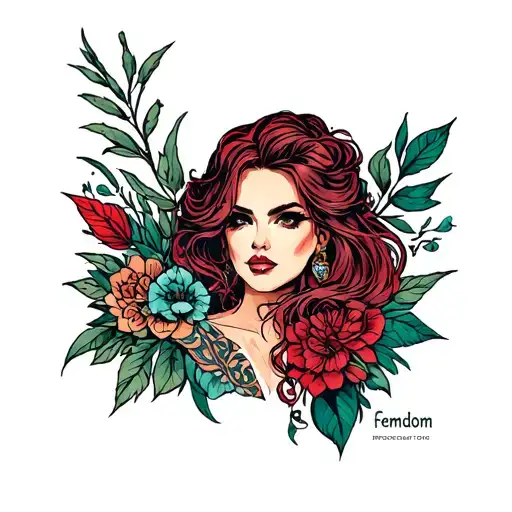 Femdom tattoo design idea