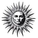 Uruguay Sun tattoo design idea
