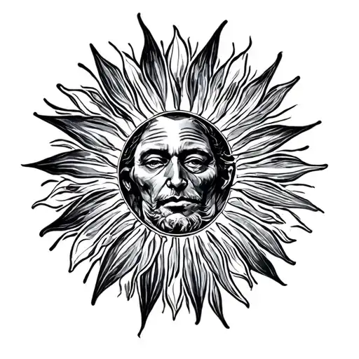 Uruguay Sun tattoo design idea