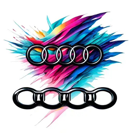 Audi logo tattoo design idea
