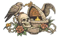 empty tomb  tattoo design idea