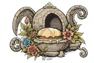empty tomb  tattoo design idea