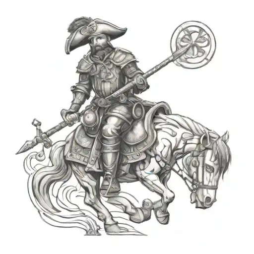 conquistador tattoo design idea