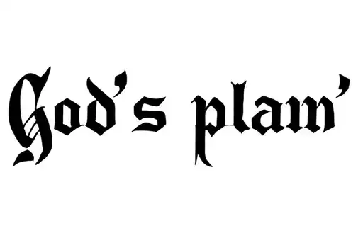 "God's plan " tattoo design idea