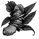 Ankle Bracelet tattoo design idea