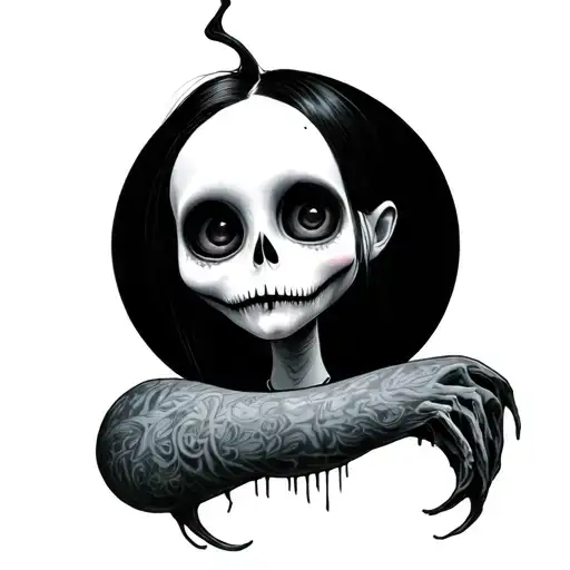 Something from a Tim Burton movie tattoo design idea