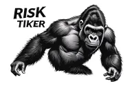 gorilla with words saying risk taker tattoo design idea