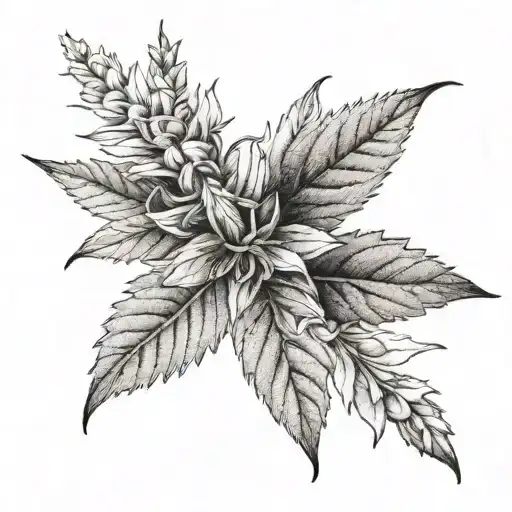 Hyssop tattoo design idea