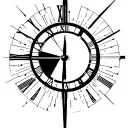 clock, cyber point, tattoo design idea