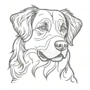 bernese mountain dog tattoo design idea