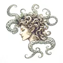 medusa head tattoo design idea