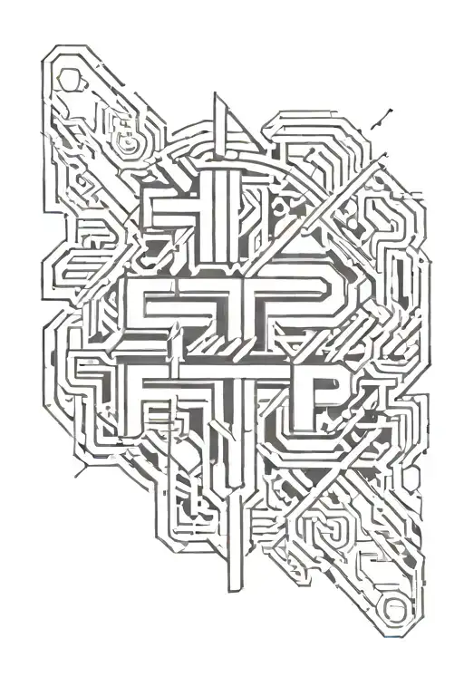 FTP brand sleeve  tattoo design idea