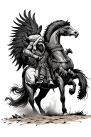 punjabi warrior khalsa in battle horse lion eagle jatt tractor tattoo design idea