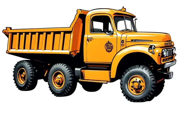 Dump Truck tattoo design idea