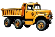 Dump Truck tattoo design idea