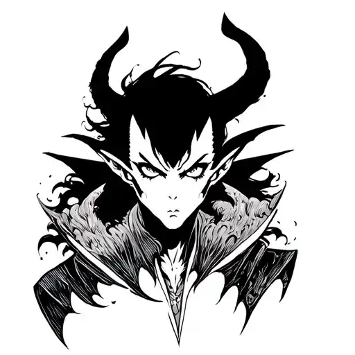 devilman crybaby tattoo design idea