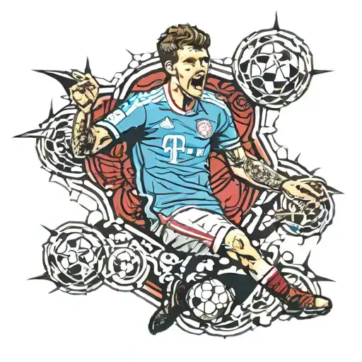 Thomas Müller, FC Bayern Munich tattoo design idea