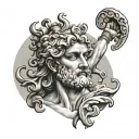 Apollo Greek God tattoo design idea