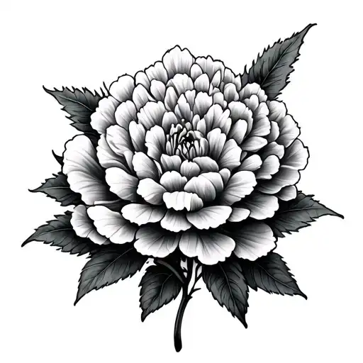 Celosia tattoo design idea