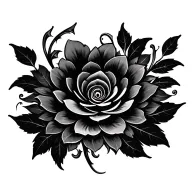 vine mandala design incorporating tattoo design idea