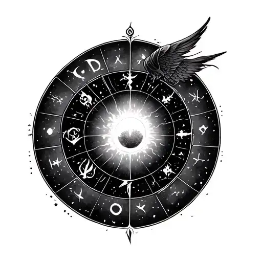 Birth Chart tattoo design idea