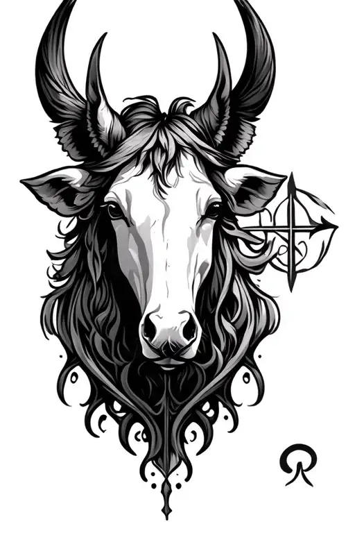 empath, protection symbol, veterinary medicine, Sagittarius, water, love tattoo design idea