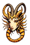 Capricorn Scorpio tattoo design idea