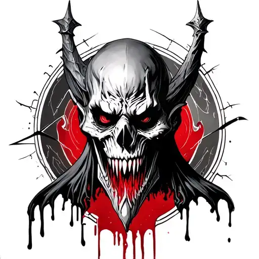Astarion Baldur's gate 3 vampire blood tattoo design idea