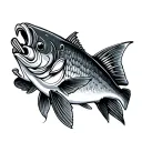 king salmon tattoo design idea