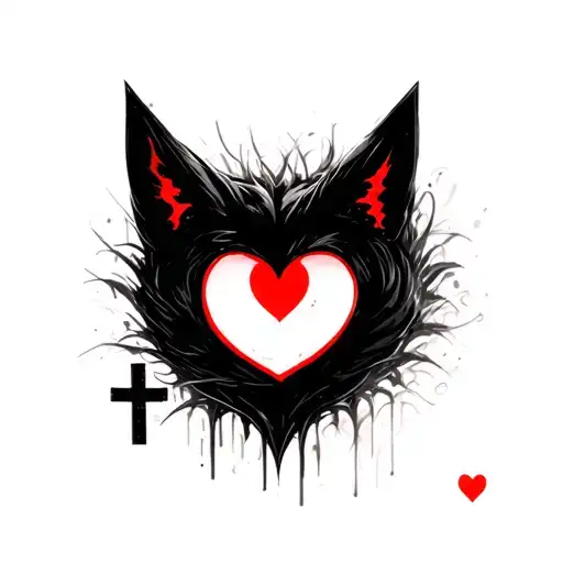 1. Kaws2. maurakami3. 3 chrome heart crosses 4. stencil from spongebob5. riley and huey 6. hellcat red eye symbol  tattoo design idea