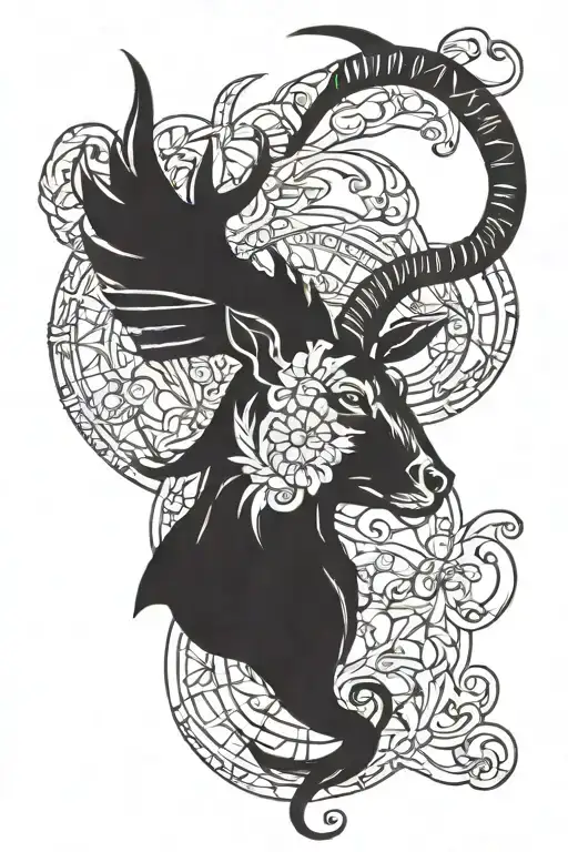Gabriel, Capricorn, Syracuse tattoo design idea