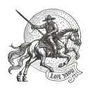 John Wayne Henry 2024 love you to the moon and back  tattoo design idea
